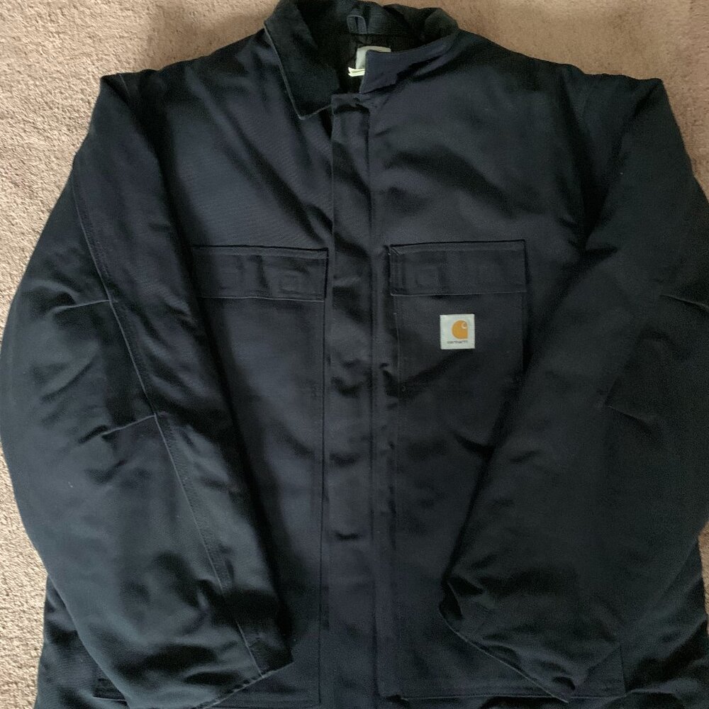Carhartt‎ Mens Arctic Quilt Lined Sandstone Traditional Coat Black C03 BLK